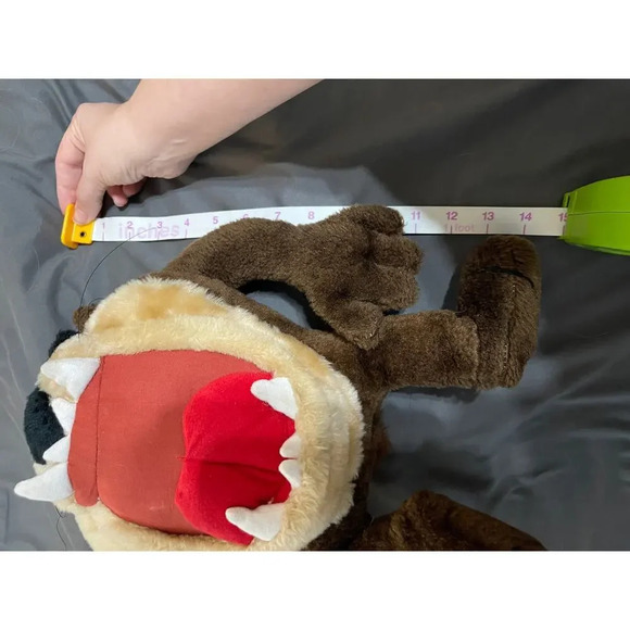 Vintage 1995 ACE Novelty Looney Tunes Tasmanian Devil Taz 14” Plush Stuffed Toy - Picture 7 of 8